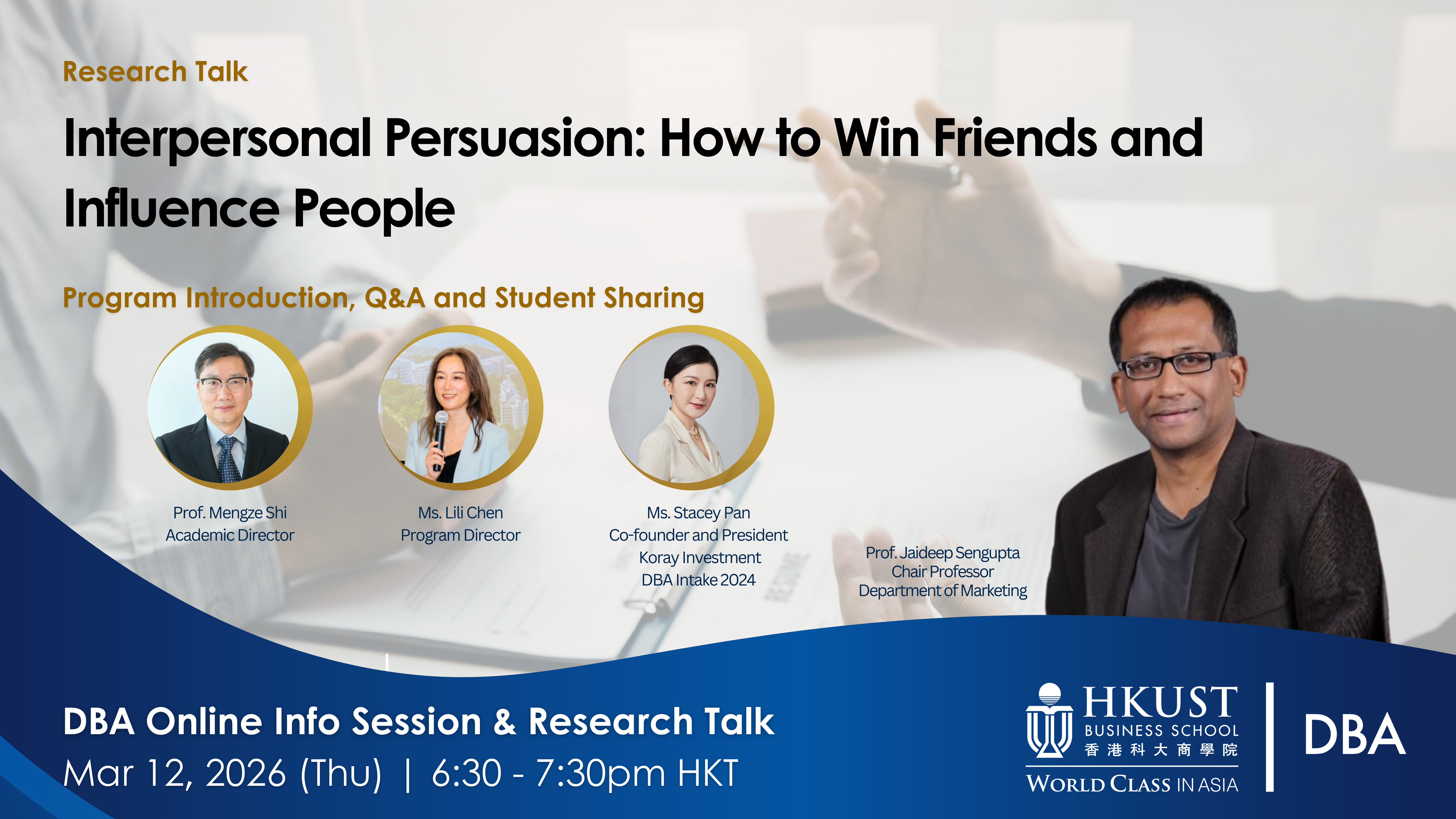 Mar 13 2026 HKUST DBA Info Session